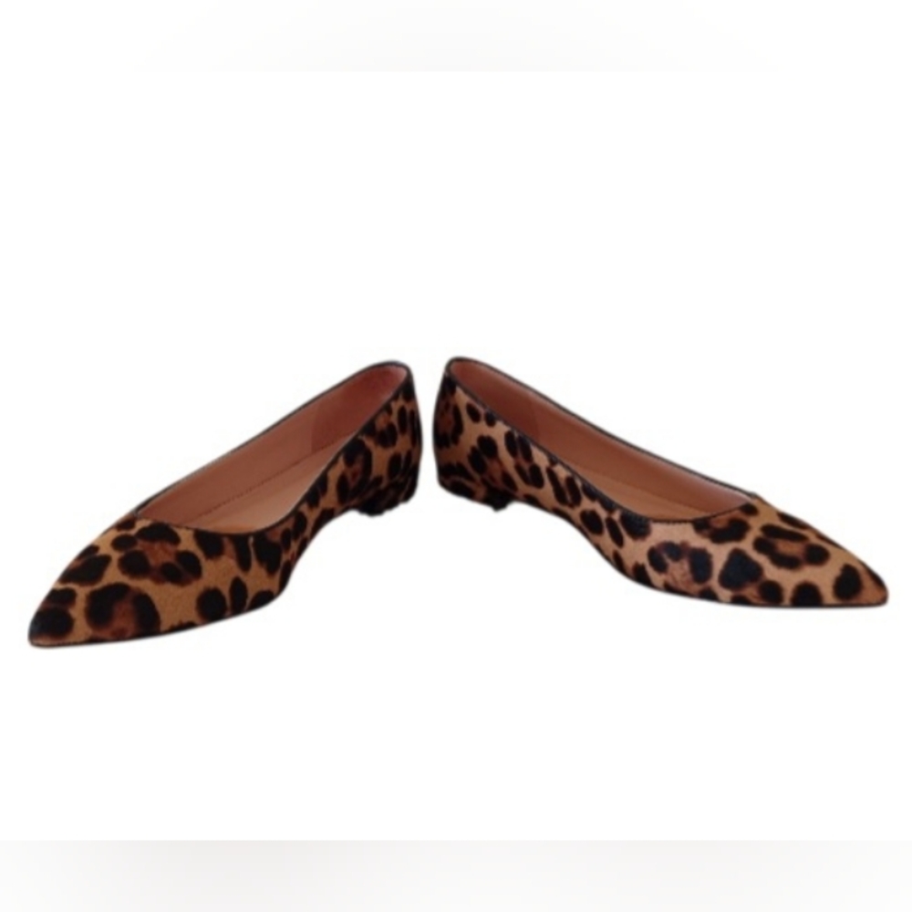 J. Crew Leopard Print Pointed Toe Flats in Brown and Black EUC 🙌